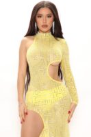 Yellow One-Shoulder Dress