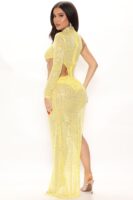 Yellow One-Shoulder Dress