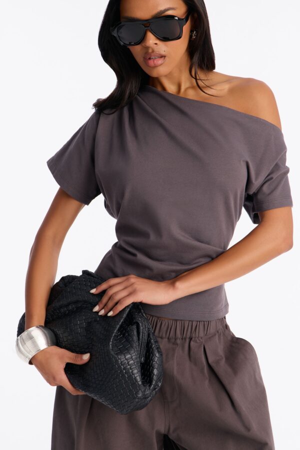 T-shirt in Charcoal 100% cotton