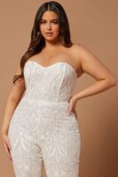 Jumpsuit in White 100% polyester