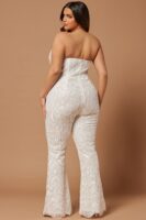 Jumpsuit in White 100% polyester