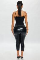 Top in Black 97% cotton and 3% spandex