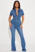 Jumpsuit in Denim 70% cotton