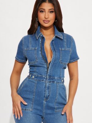 Jumpsuit in Denim 70% cotton