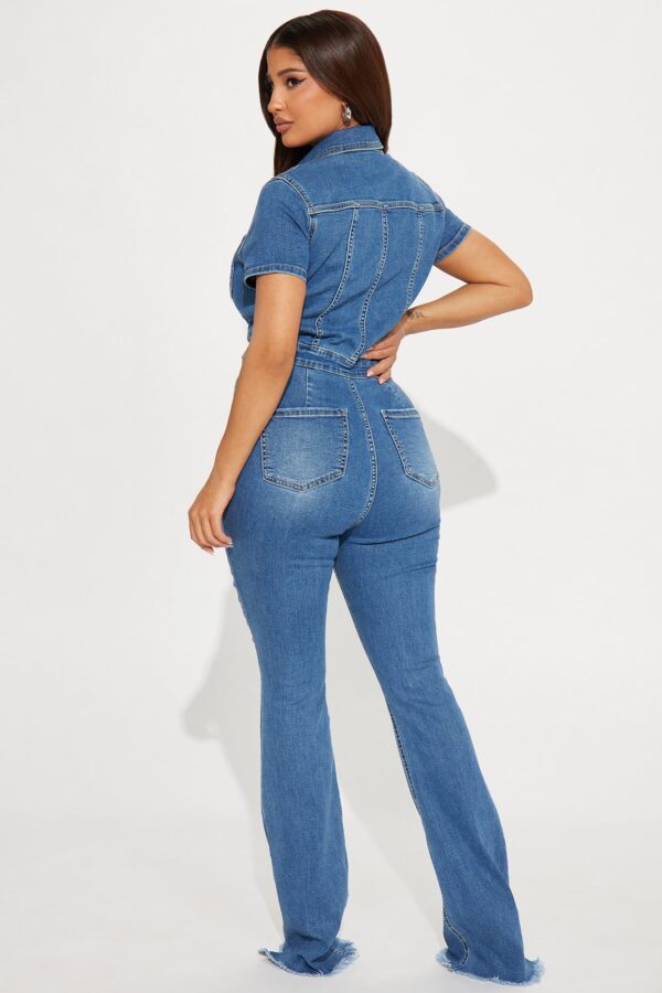 Jumpsuit in Denim 70% cotton