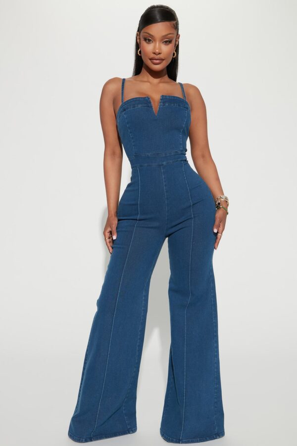 Jumpsuit in Denim 57% cotton