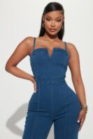 Jumpsuit in Denim 57% cotton