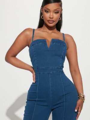 Jumpsuit in Denim 57% cotton