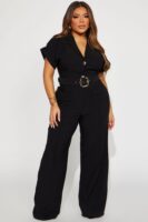 Black Wide-Leg Jumpsuit