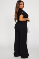 Black Wide-Leg Jumpsuit