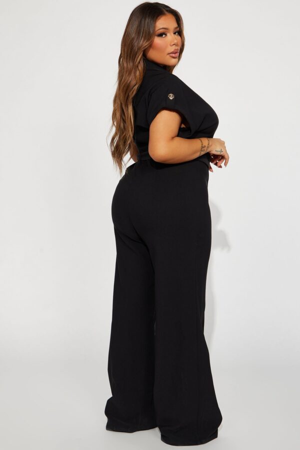 Black Wide-Leg Jumpsuit