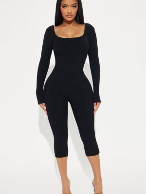 Jumpsuit with a square neck