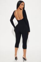 Jumpsuit with a square neck