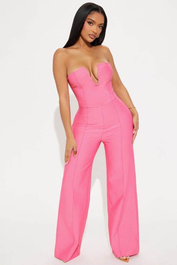 Jumpsuit in Pink 97% polyester