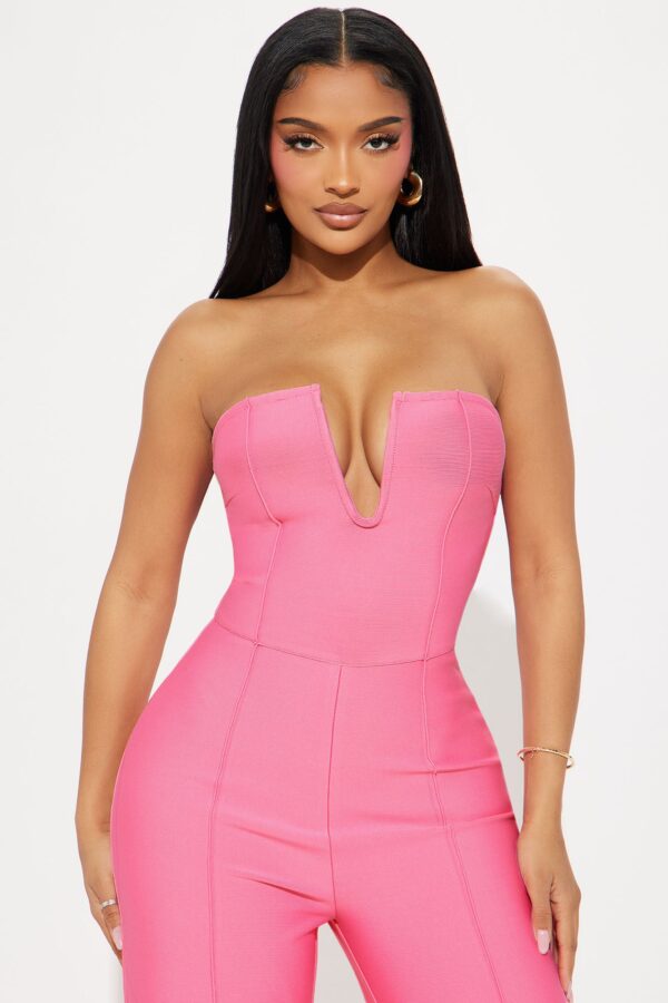 Jumpsuit in Pink 97% polyester