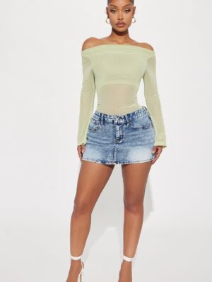 Skirt in Denim 65% cotton