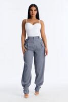 Gray Pants with pleated