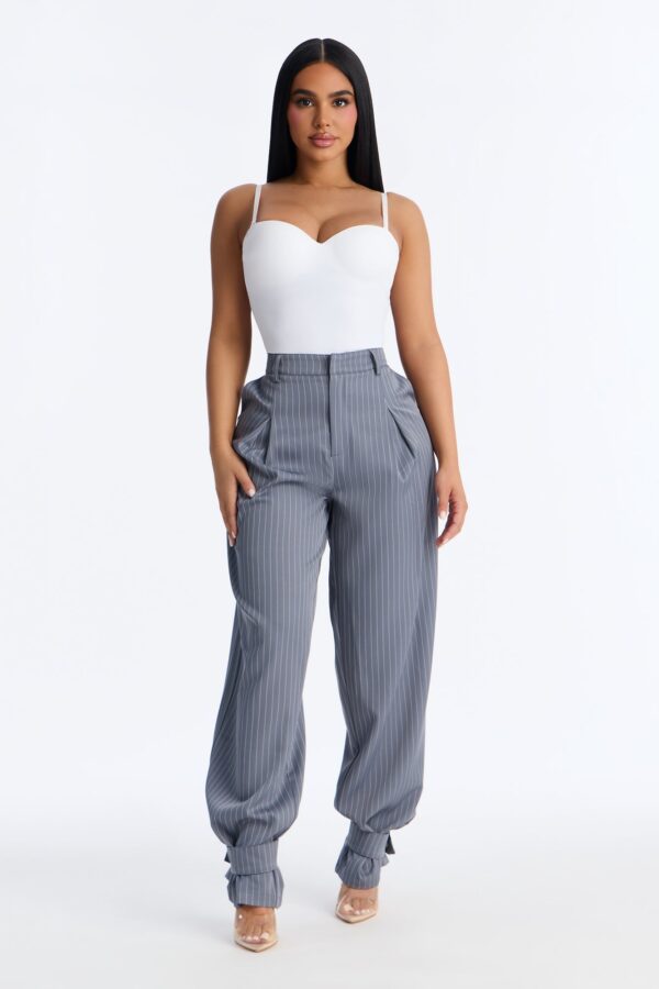 Gray Pants with pleated