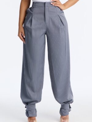 Gray Pants with pleated