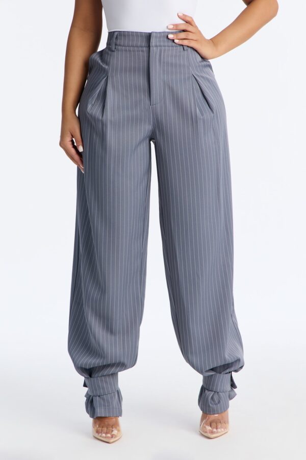 Gray Pants with pleated
