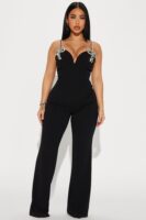 Expensive Nights Jumpsuit - Black