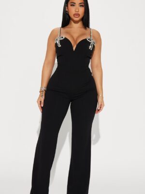 Expensive Nights Jumpsuit - Black