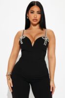 Expensive Nights Jumpsuit - Black