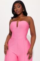 Jumpsuit in Pink 97% polyester
