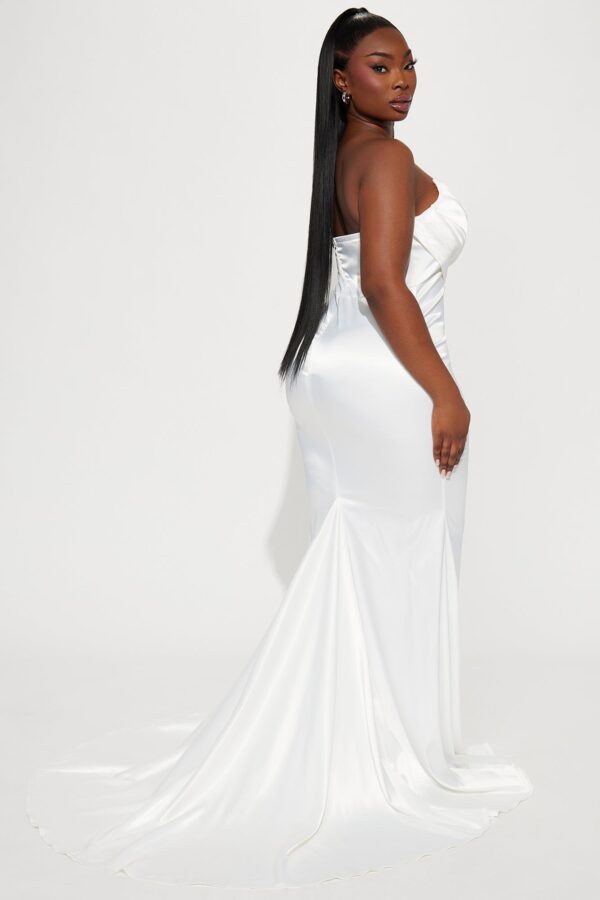 Satin Piece in White