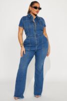 Jumpsuit in Denim 70% cotton