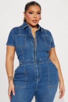 Jumpsuit in Denim 70% cotton