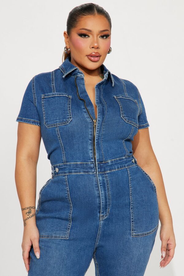 Jumpsuit in Denim 70% cotton