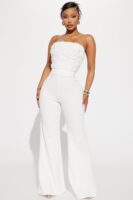 Jumpsuit in White 95% polyester