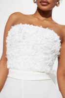 Jumpsuit in White 95% polyester