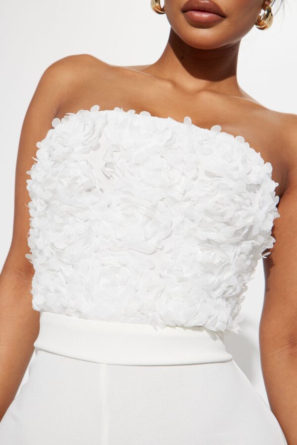 Jumpsuit in White 95% polyester