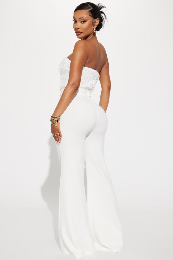 Jumpsuit in White 95% polyester