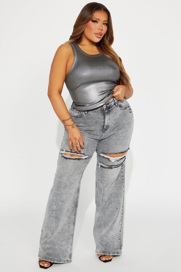 Pants in Gray 93% cotton