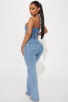 Denim Jumpsuit with wide leg