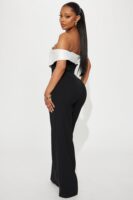 Jumpsuit in Black and White 100% polyester