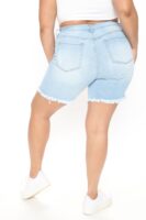 Shorts in Blue and Denim 70% cotton