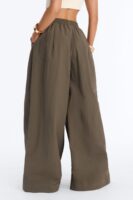 Green Wide-Leg Pants