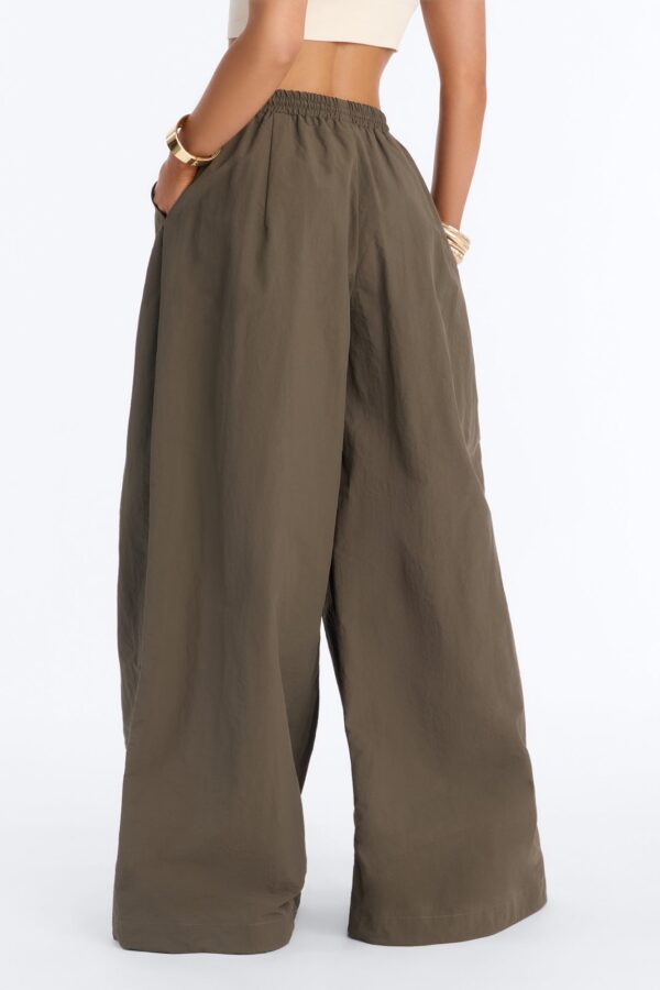 Green Wide-Leg Pants