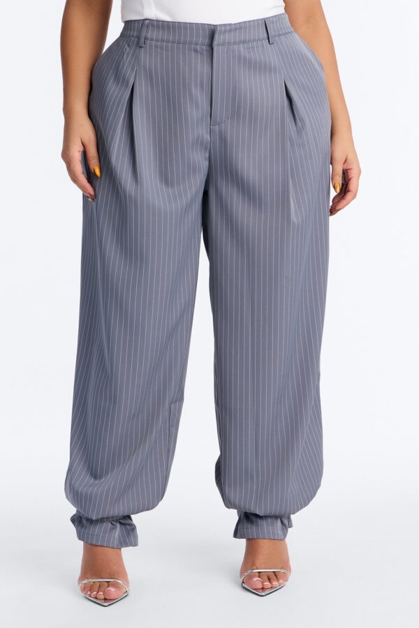 Gray Pants with pleated
