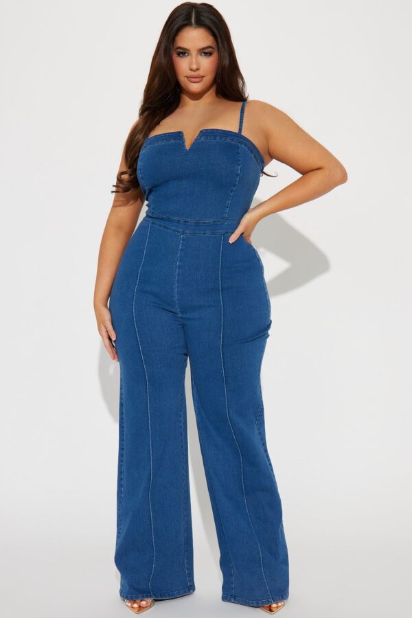 Jumpsuit in Denim 57% cotton