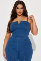 Jumpsuit in Denim 57% cotton