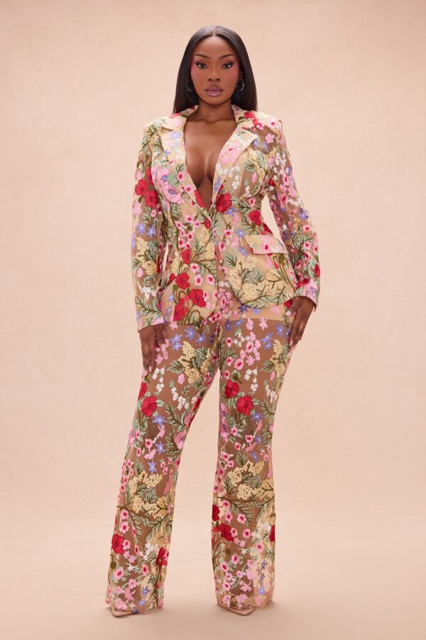 Pants in Nude 100% polyester