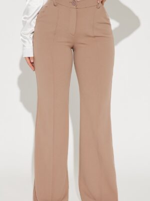 Pants in Taupe 97% polyester