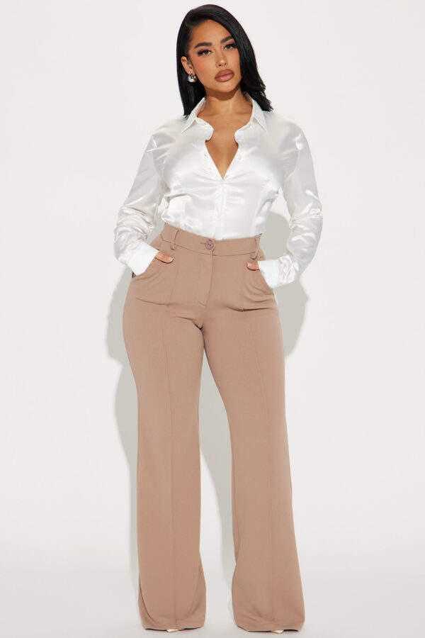 Pants in Taupe 97% polyester