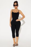 Jumpsuit in Black 86% rayon