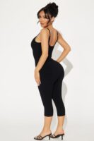 Jumpsuit in Black 86% rayon